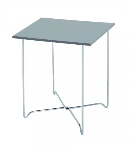 Nash coffee table, 51 cm, chrome / gray - Coffee Table - Main image