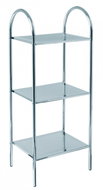 Shelf with 3 Sylve Shelves, 105cm, Chrome - Shelving Unit