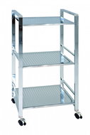 Rack with 3 Shelves Nathan, 77cm, Silver - Shelving Unit