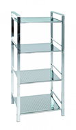 Nathan Shelf with 4 Shelves, 100cm, Silver - Shelving Unit