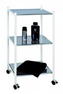 Sven Rack with 3 Shelves, 77cm, White/Silver - Shelving Unit
