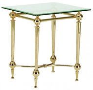 Side table Birge I., 53 cm, gold / clear - Side Table