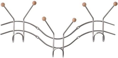 Karo Wall Hanger, 40cm, Chrome - Coat Hanger - Main image