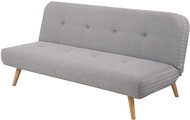 Sofa with folding backrest Hana, gray - Couch