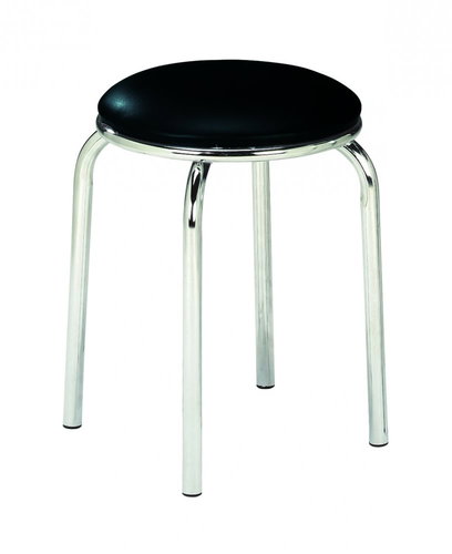 Lugan Stool, 45cm, Black - Stool - Main image