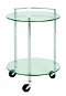 Stein Serving Table, 63cm, Silver - Food Serving Trolley