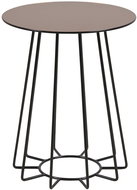 Goldy coffee / bedside table, 50 cm, black / bronze - Night Stand