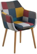 Conference Chair with Marte Armrests, Patchwork - Dining Chair