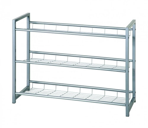 Shoe Rack Ramiro II., 60cm, Aluminium - Shoe Rack - Main image