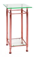 Maddux Side Table, 72cm, Clear/Copper - Side Table