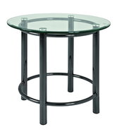 Coffee Table Foster III., 53cm, Clear / Chrome - Coffee Table