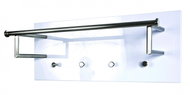 Kylenia Wall Shelf, 75cm, Stainless-steel/White - Shelf