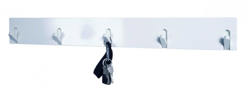 Foster side table, 43 cm, white / chrome - Side Table - Main image