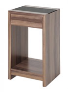 Side Table Aldo, 74cm, Walnut/Black - Side Table