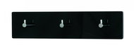 Sonny Wall Rack, 34cm, Chrome/Black - Coat Hanger