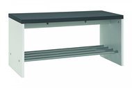 Lolla Shoe Bench, 81cm, White/Anthracite - Bench