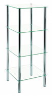 Jade Shelf, 107cm, Chrome - Shelving Unit