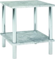 Brant side table, 47 cm, concrete / chrome - Side Table