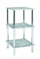 Brant I. Shelf, 77cm, Concrete/Chrome - Shelving Unit