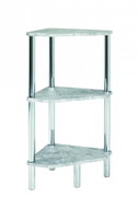 Brant II Shelf Unit, 77cm, Concrete/Chrome - Shelving Unit