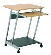Mateo computer desk, 75 cm, beech / anthracite - Desk