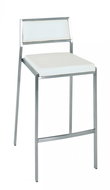 Jordyn bar stool, 100 cm, stainless steel / white - Bar Stool