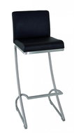 Bar stool Tabea, 98 cm, stainless steel / black - Bar Stool