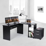 Work table Leon, 140 cm, black - Desk