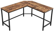 Corner work table Lera, 135 cm, brown / black - Desk