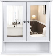 Ferin mirror cabinet, 59 cm, white - Wardrobe
