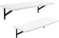 Lucy wall shelf (SET 2 pcs.), 60 cm, white - Shelf