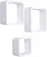 Julian Wall Shelf (SET 3 pcs.), 27cm, White - Shelf
