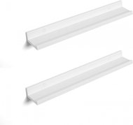 Demet wall shelf (SET 2 pcs.), 60 cm, white - Shelf