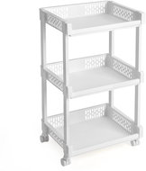 Mobile shelf Ariel, 61 cm, white - Shelving Unit