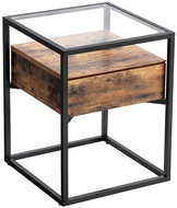 Stella Side Table, 54cm, Brown/Black - Side Table