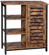 Stella II. Chest of Drawers, 81cm, Brown/Black - Chest of Drawers