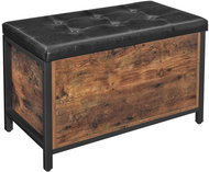 Bench Stella, 80 cm, brown / black - Bench