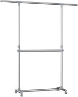 Saimon mobile stand, 198 cm, silver / gray - Clothes Hanger