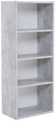 Shelf / bookcase Dakota, 106 cm, concrete - Shelving Unit - Main image
