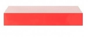 Hylde wall shelf, 23.5 cm red - Shelf - Main image