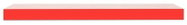 Hylde wall shelf, 60 cm red - Shelf