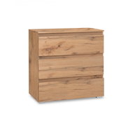 Chest of 3 drawers Picture, 80 cm, honey oak - Chest of Drawers