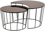 Solar Glass Coffee Tables, Set of 2 pcs - Coffee Table