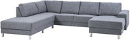 Corner sofa, right with Carlton lounger, 286 cm, anthracite - Couch