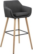 Bar stool Marte (SET 2 pcs), dark grey - Bar Stool