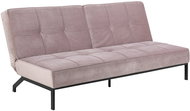 Peggy sofa with folding backrest, 198 cm, pink - Couch