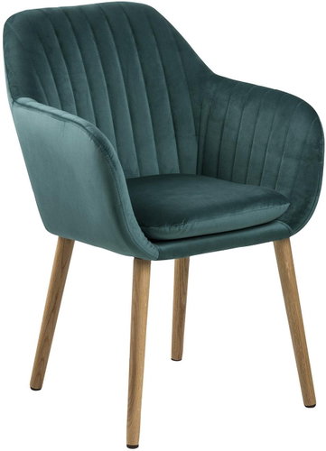 Milla Conference Chair with Quilting, Green - Dining Chair - Main image