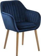 Milla Conference Chair with Quilting, Blue - Dining Chair