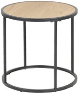 Side / night table round Seashell, 45 cm, oak - Night Stand