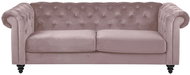 Charon 3-seater sofa, pink - Couch